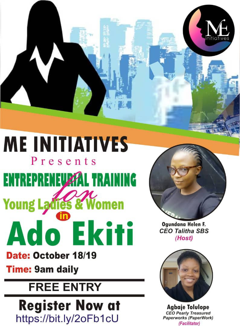 Entrepreneurship Training for Young Ladies and Women in Ado Ekiti