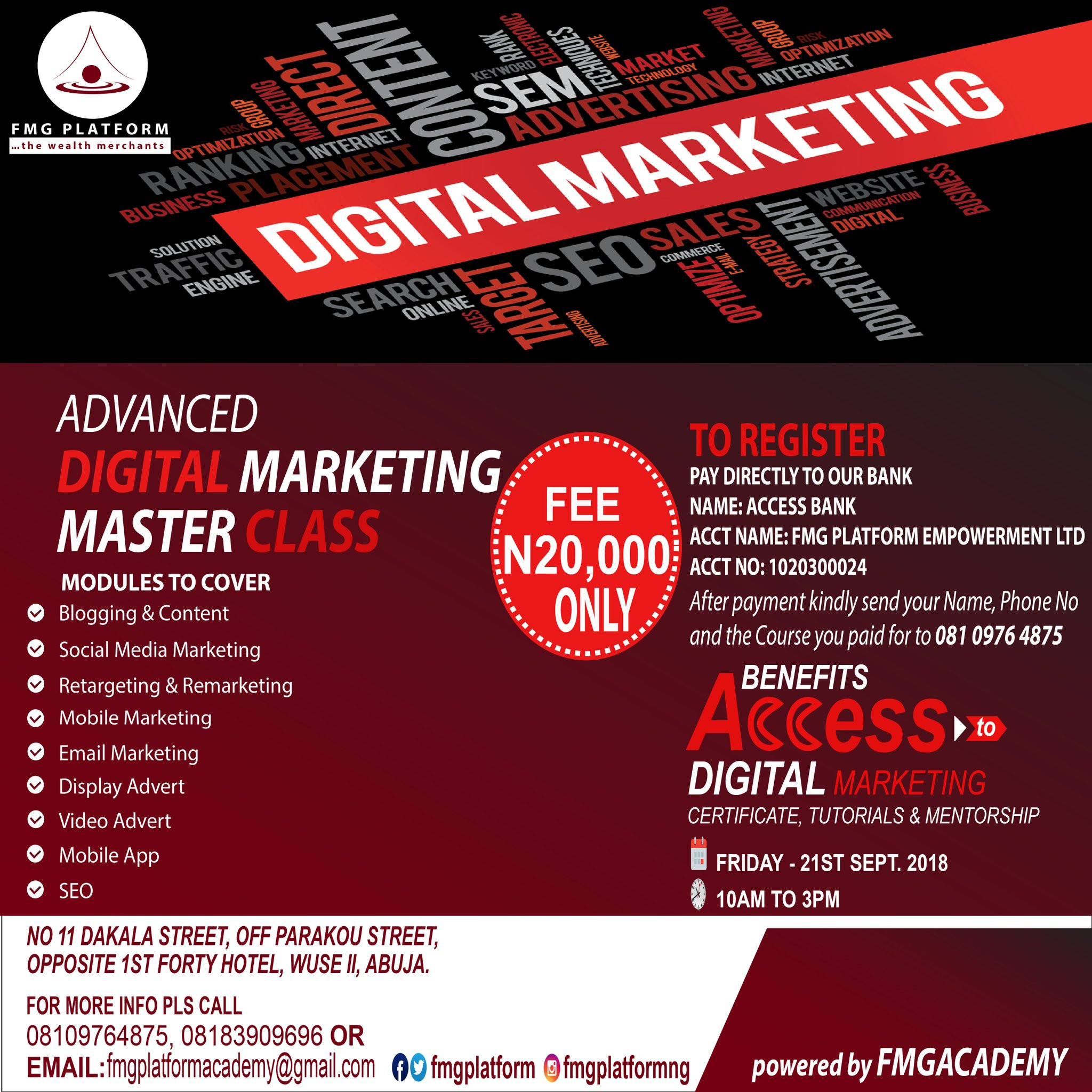 Advance Digital Marketing Master Class
