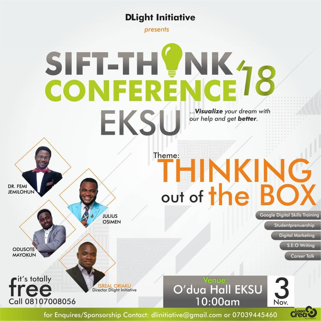SIFT-THINK CONFERENCE 2018 (EKSU)